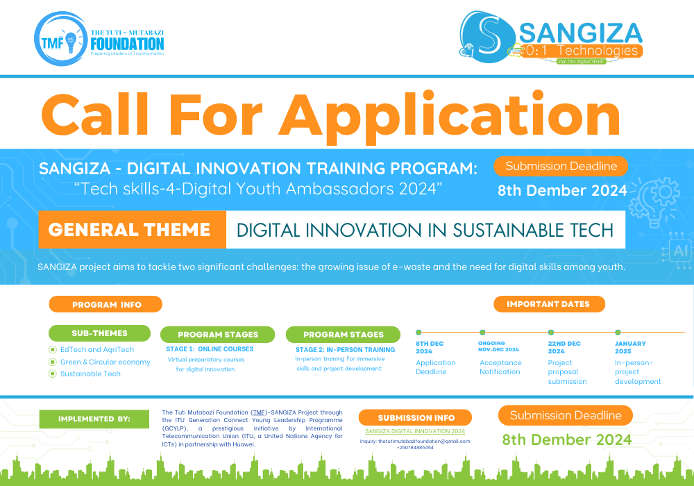 Apply for SANGIZA Digital Innovation Training Program 2024!